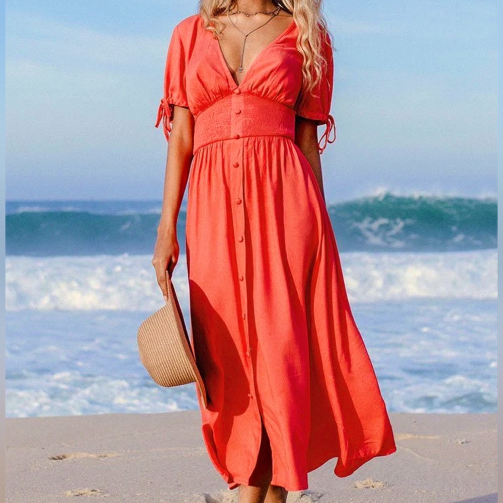 Long Beach Dress Large size Brand New